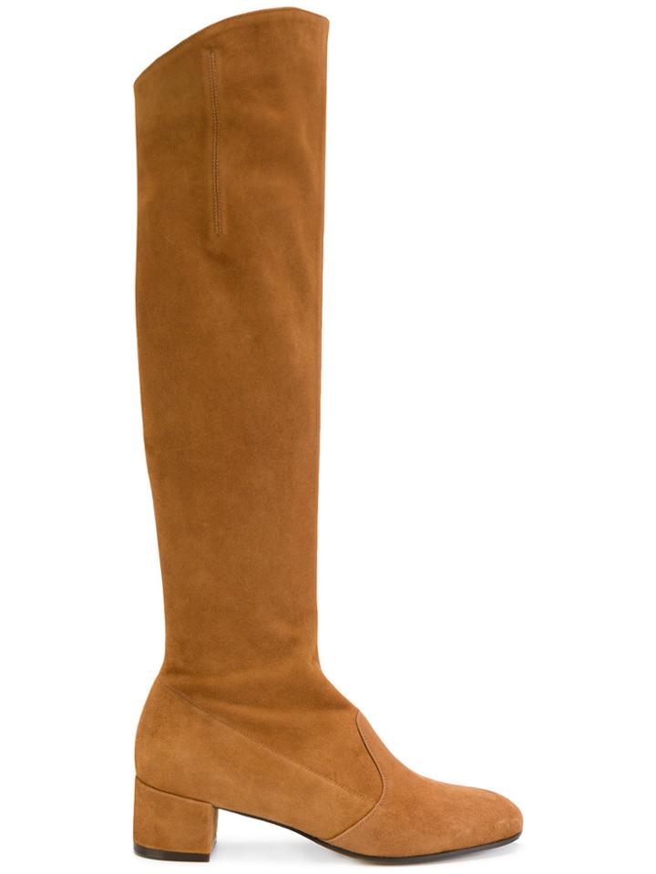 L'autre Chose Panelled Mid-calf Boots - Brown