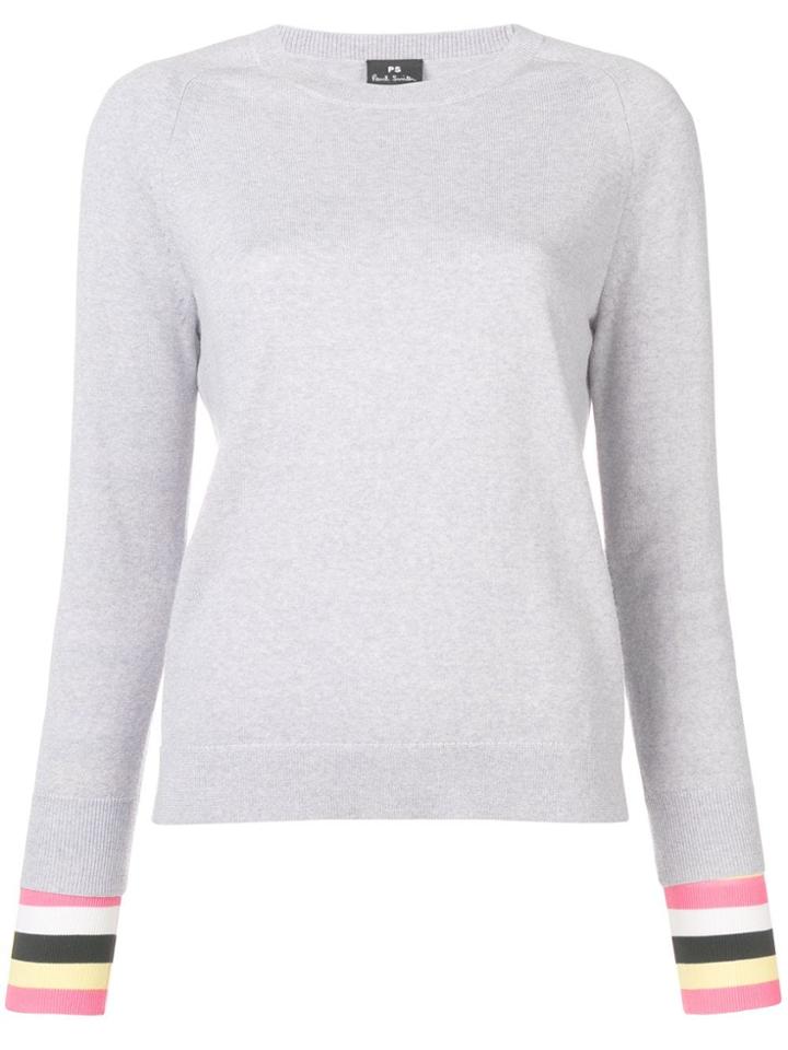 Ps Paul Smith Knitted Crewneck Jumper - Grey