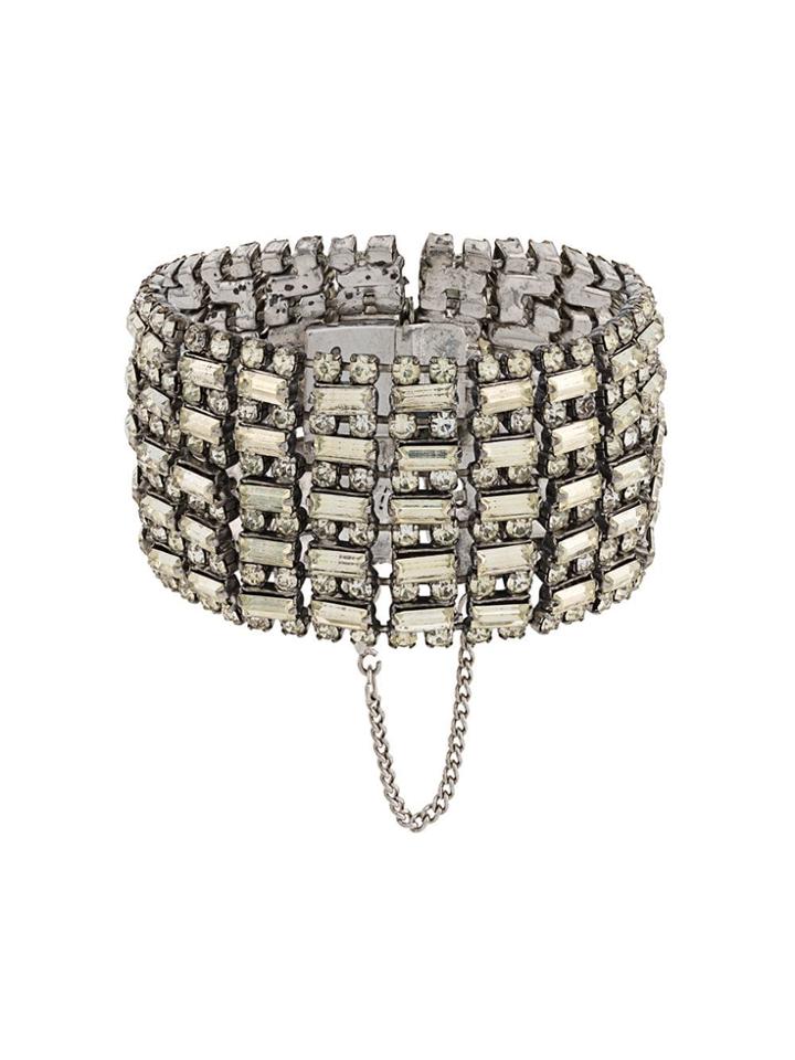 Katheleys Vintage 1950's Glam Bracelet - Silver
