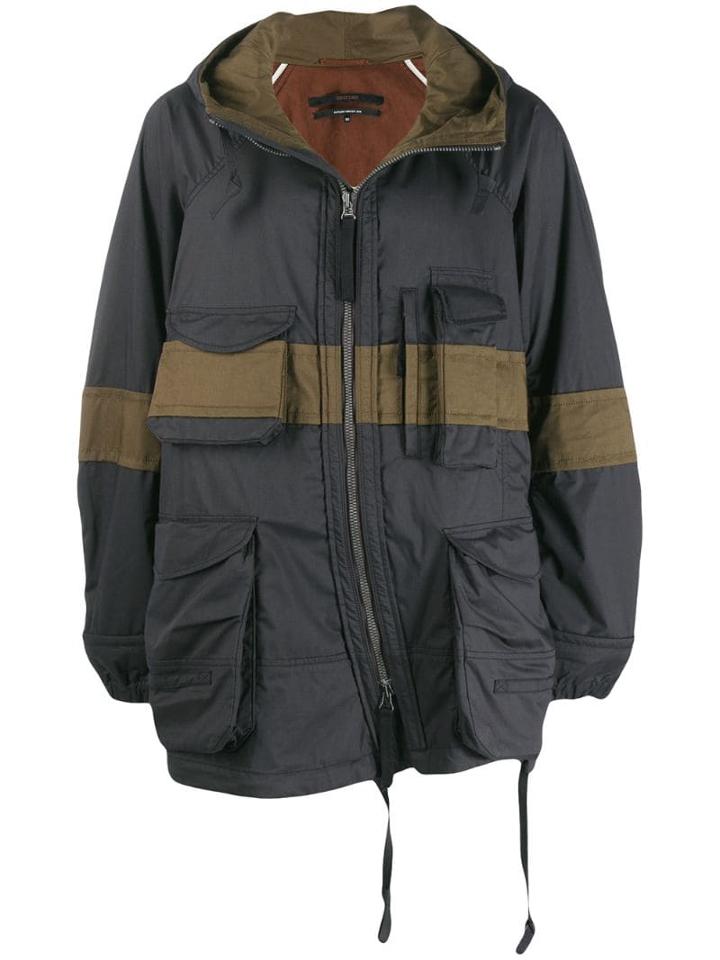 Ziggy Chen Cargo Parka - Blue