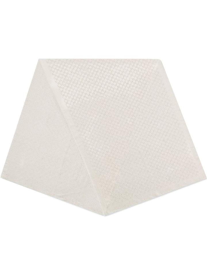 Gucci Jacquard Logo Scarf - White