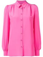 Emilio Pucci Gathered Button Down Blouse - Pink