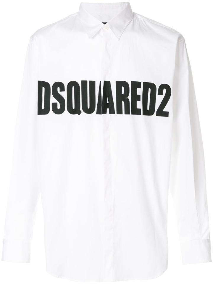 Dsquared2 Logo Printed Shirt - White