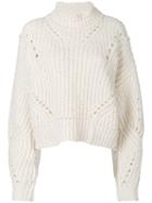 Isabel Marant - Knitted Milky Sweater - Women - Polyester/wool/alpaca - 36, White, Polyester/wool/alpaca