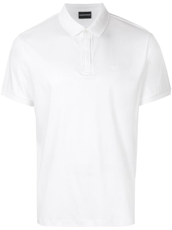 Emporio Armani Short Sleeved Polo Shirt - White