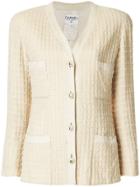 Chanel Vintage Boucle Fitted Jacket - Nude & Neutrals