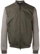 Hevo Zipped Bomber Jacket - Green