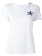 Amen Gem Star T-shirt, Women's, Size: 42, White, Cotton/glass