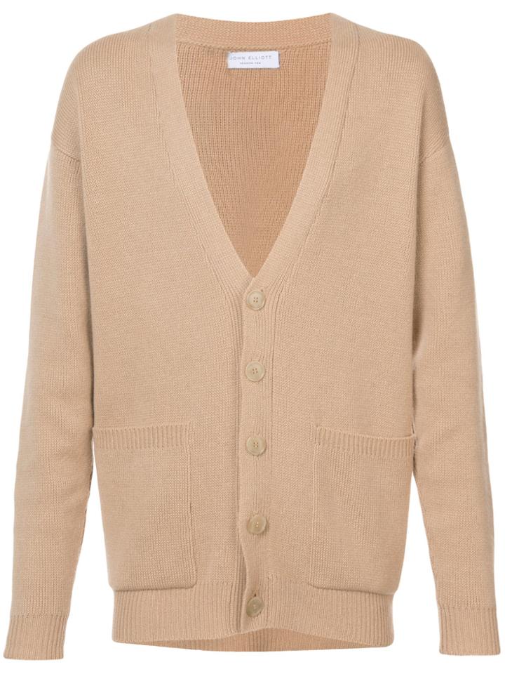John Elliott V-neck Cardigan - Nude & Neutrals