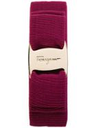 Salvatore Ferragamo - Brand Plated Hairband - Women - Cotton/brass - One Size, Pink/purple, Cotton/brass
