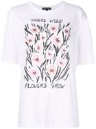 Markus Lupfer Oversized Wild Flowers T-shirt - White