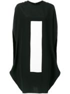 Gianluca Capannolo Contrast Slouched Dress - Black
