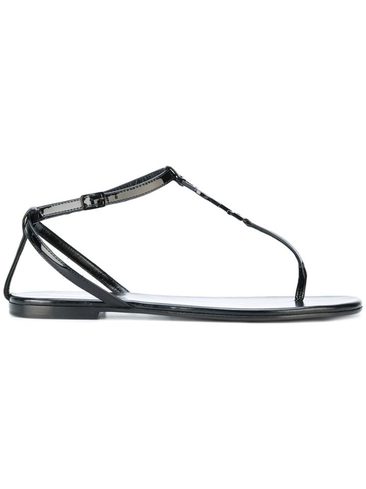 Saint Laurent Nu Pieds 05 Ysl Sandals - Black