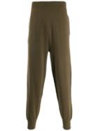 Extreme Cashmere Loose-fit Knit Trousers - Green