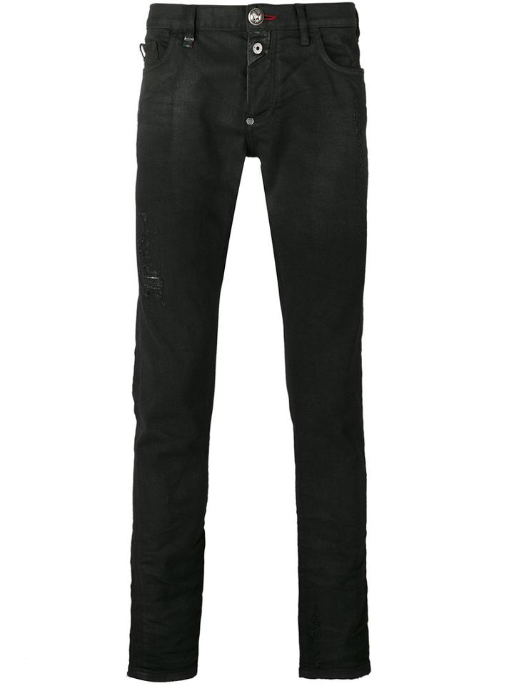 Philipp Plein - Slim-fit Jeans - Men - Cotton/spandex/elastane - 32, Black, Cotton/spandex/elastane