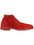 Guidi Ankle Lace-up Boots - Red