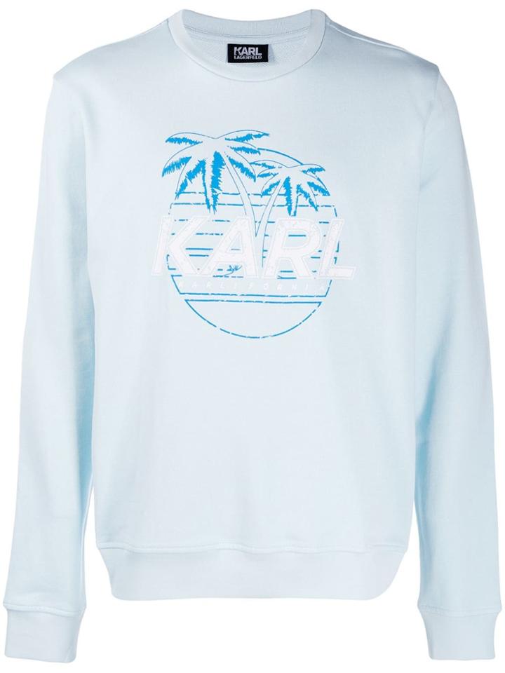 Karl Lagerfeld Printed Sweatshirt - Blue