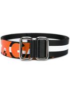Dolce & Gabbana Three Stripe Belt - Black
