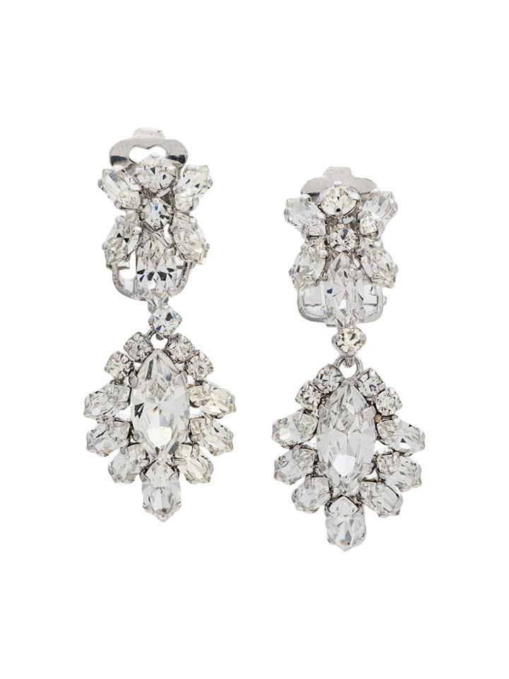 Christian Dior X Susan Caplan 1987 Archive Clip-on Drop Earrings -