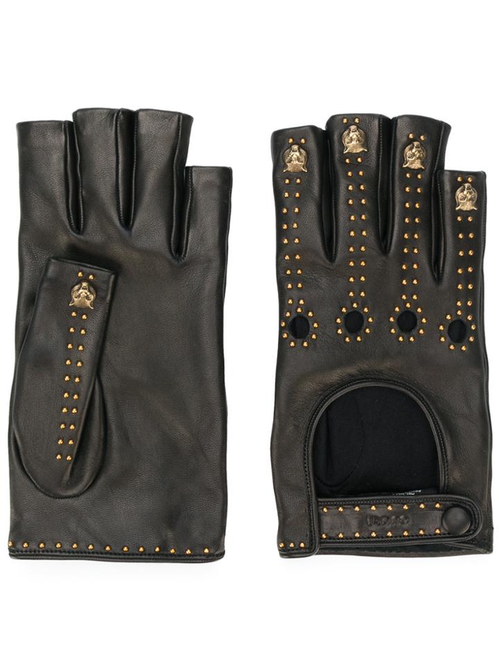 Gucci Fingerless Gloves - Brown