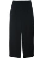 Marco De Vincenzo Slit Midi Skirt, Women's, Size: 40, Black, Polyester/wool