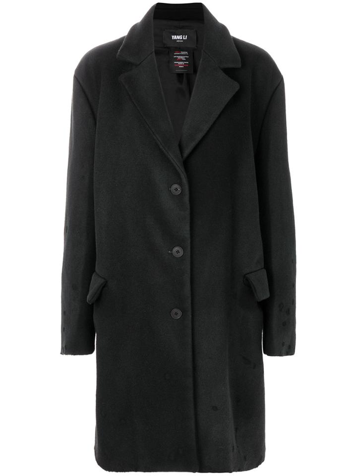 Yang Li Boyfriend Coat - Black