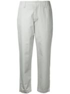 Bassike - Cropped Chinos - Women - Cotton - 12, Grey, Cotton