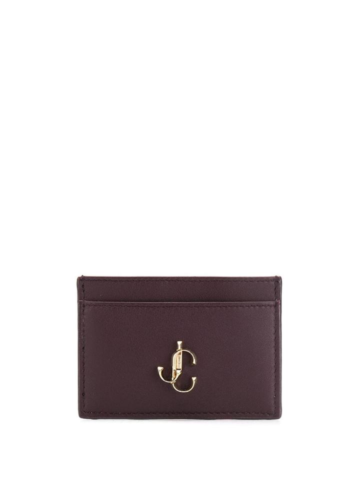 Jimmy Choo Umika Logo Card Holder - Red