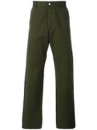 Ami Alexandre Mattiussi - Large Fit Trousers - Men - Cotton - Xl, Green, Cotton