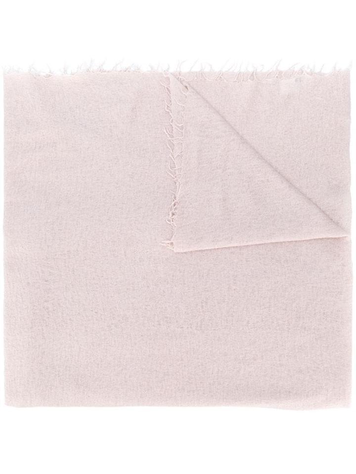 Hemisphere Frayed Cashmere Scarf - Neutrals