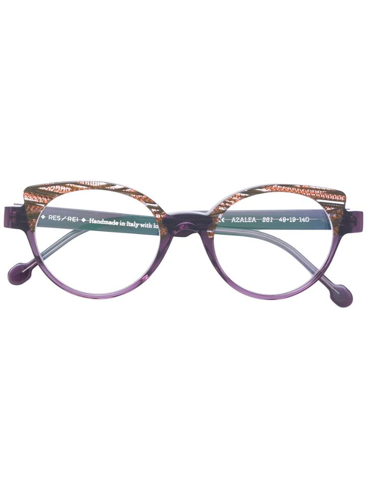 Res Rei Azalea Glasses - Pink & Purple