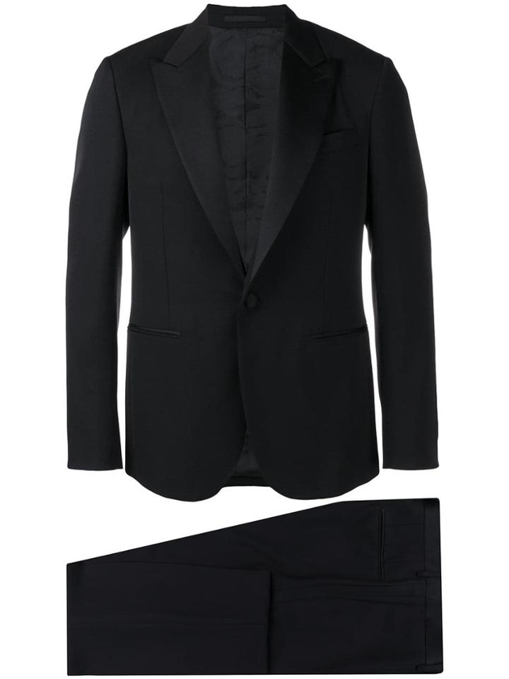 Versace Fitted Two-piece Suit - Black