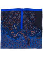 Etro Embroidered Paisley Scarf - Blue