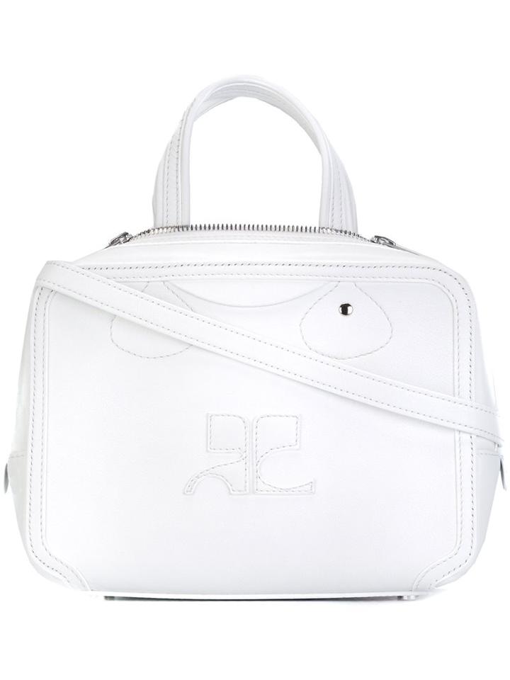Courrèges Small Crossbody Bag, Women's, White