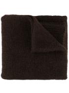 Margaret Howell Ribbed Knit Scarf - Brown