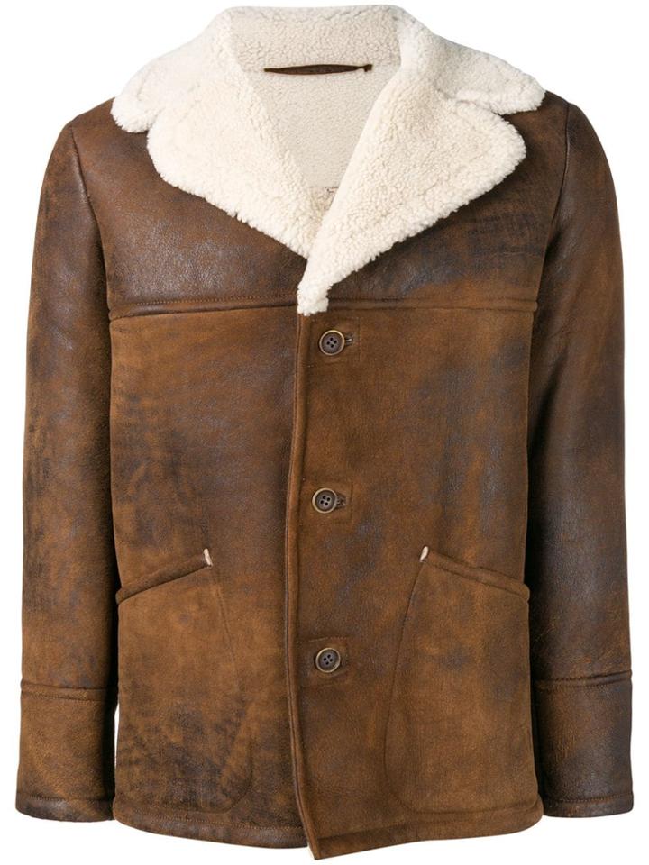 Salvatore Santoro Aviator Jacket - Brown