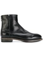 Project Twlv Back Zip Ankle Boots - Black