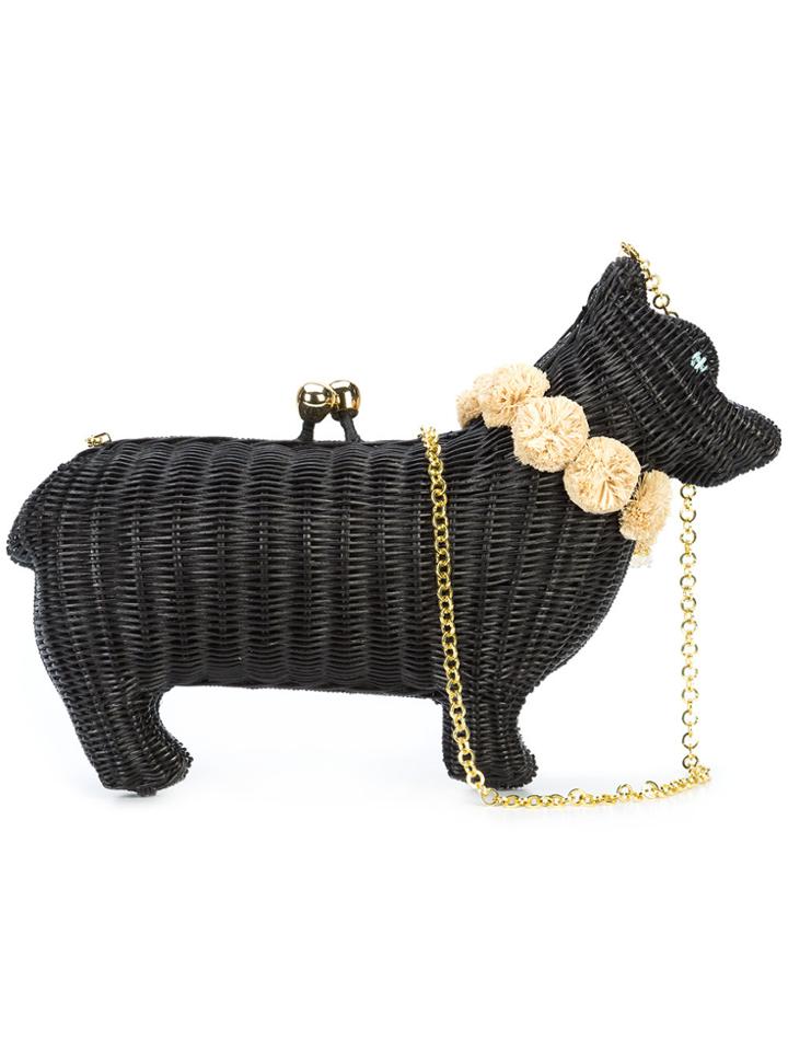 Serpui Dog Clutch - Black