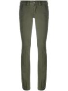 Dondup Bootcut Fit Trousers, Women's, Size: 30, Green, Cotton/spandex/elastane