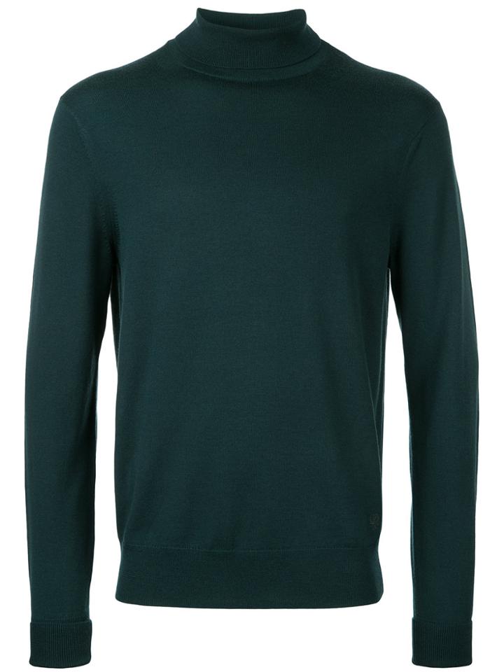 Kent & Curwen Roll Neck Jumper - Green