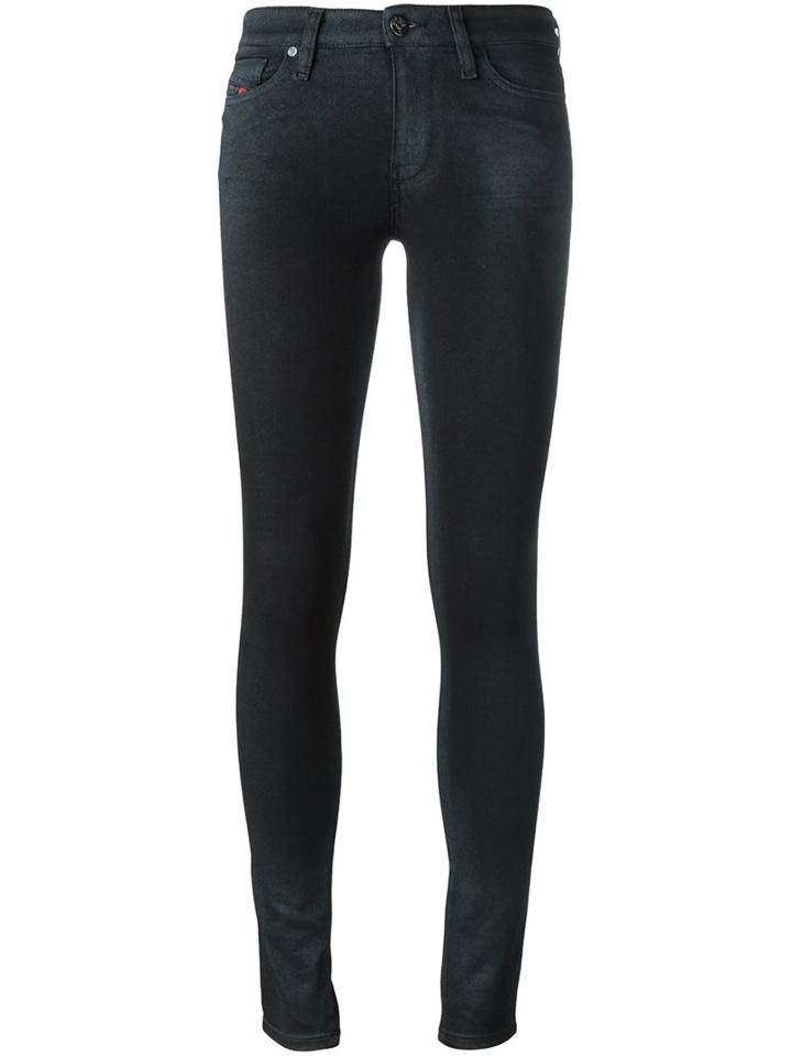Diesel Skinny Jeans, Women's, Size: 25, Black, Cotton/polyester/spandex/elastane