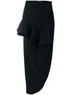 Jacquemus Off The Shoulder Asymmetric Hem Dress - Black