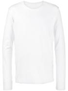 Kazuyuki Kumagai Raw Edge Long Sleeve Top - White