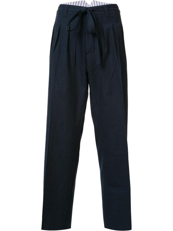 Visvim 'hakama' Trousers, Men's, Size: 3, Blue, Cotton/mohair/wool