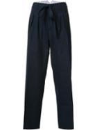 Visvim 'hakama' Trousers, Men's, Size: 3, Blue, Cotton/mohair/wool