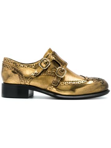 Fausto Zenga Buckled Brogues - Nude & Neutrals