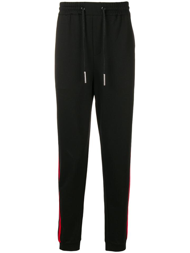 John Richmond Contrast Side Striped Track Pants - Black