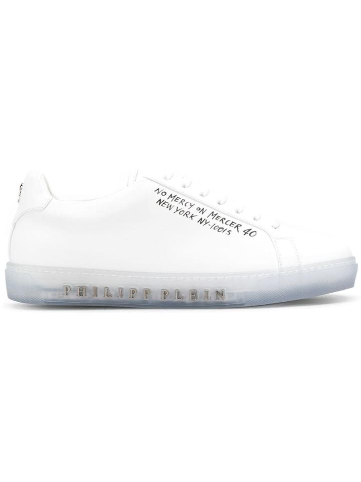 Philipp Plein Flat Sole Sneakers - White