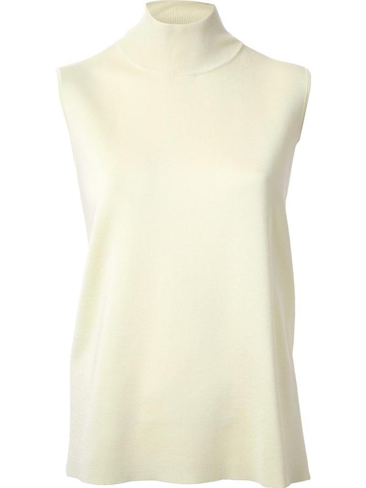 Dion Lee Loopback Sleeveless Top, Women's, Size: 6, Yellow/orange, Nylon/rayon