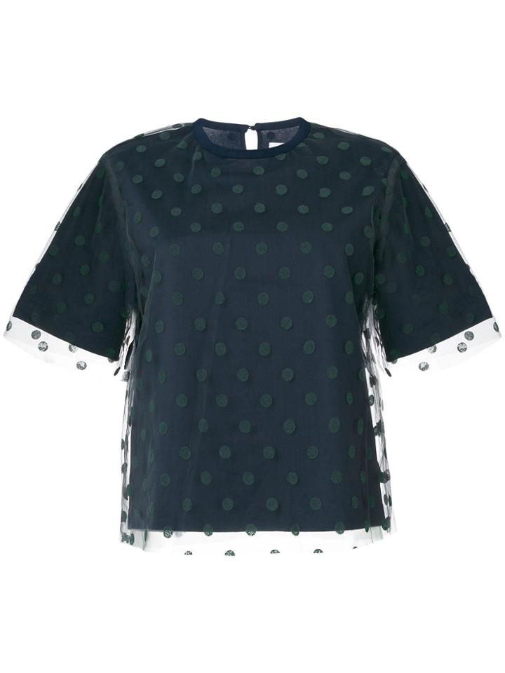 Muveil Dots Top - Blue